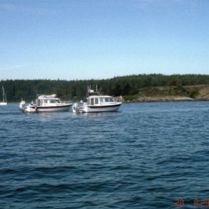 28 May 2005 Blind Bay 
DAYDREAM & ANNA LEIGH 
on the way to Canada