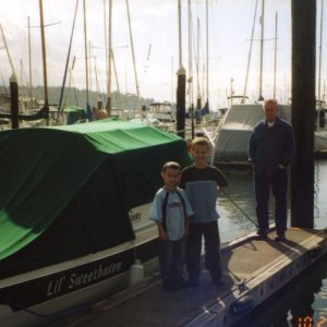 25 Oct 2004 Bellingham 
Grandpa & his buddies looking at Lil' Sweethaven