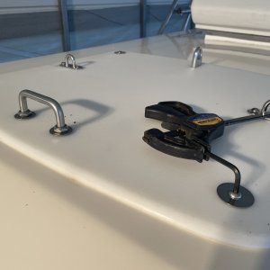 Working Alone: nuts inside cabin wrench on roof