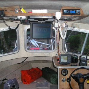 Sea Mist electronics, DVD for long slow days, xm radio for Mariners Baseball