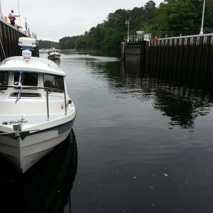 In lock with fellow C-brats.  Fri May 30 12:47:43 2014