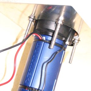 closeup of windlass motor