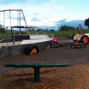 Here is the system used as play ground equipment.