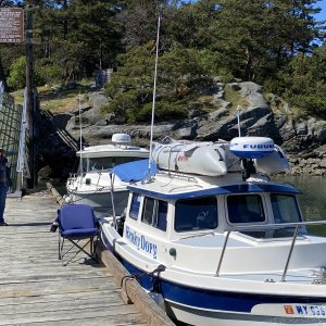 JoLee at Sucia Island dock