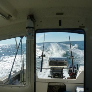 18MPH @ 4300RPMS headed back to Cape look-Out