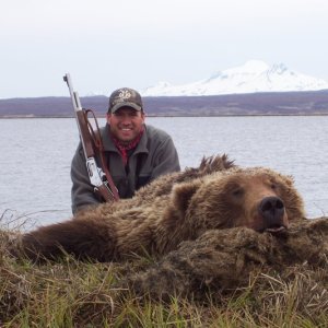 Me and the Beast.Marlin 45-70 with Buffalo Bore  Hard cast bullets.
