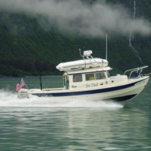At 20 knots in the Port of Valdez