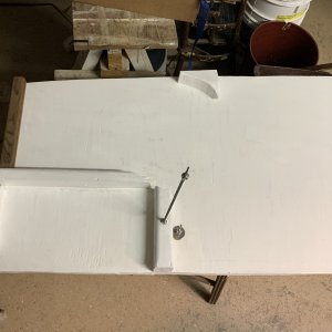 2X2 battery frame with allthread and fender washers underneath