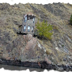 Interesting structure on the North Shore of the Lake.