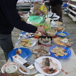 The smoked salmon is gone!