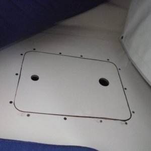 Finished storage cover in position