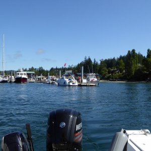 Cruised over to Deer Harbor to fill up before heading north