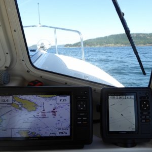 Crossing the shipping lanes of Boundary Pass is no joke!