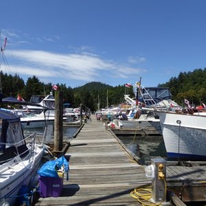 Port Browning Marina busy with partiers for Canada Day weekend