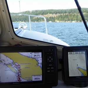 Continuing up the Gulf Islands, now at Montague Harbor. I remember staying here as a kid, but there weren\'t as many boats...