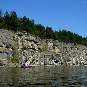 Cliffs on Valdes Island