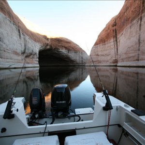 Big water cave in the backround