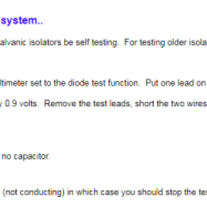 test galvanic isolator