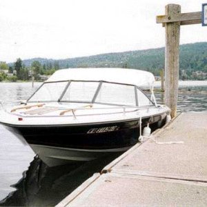 Boat #4 (1998-2001): 1984 Beachcraft 19, at Lake Whatcom.