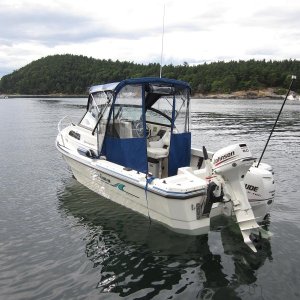 Boat #6 (2003-2012): Funny story- In 2003 I was shopping for a new boat. 16' was max and it had to have a cuddy. Couldn't decide between 16' Sea Explorer and 16' C-Dory Cruiser. They had both in-stock at EQ Marine. The Arima was so much bigger, and that's the one I chose.  10 years later I would eventually get a 16' C-dory!