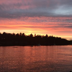 June - Sunset - Clark Island