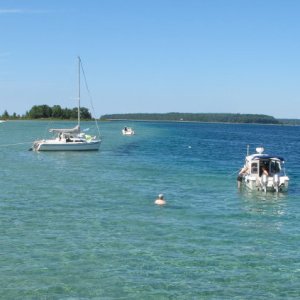 Beach at Power Island, Grand Traverse Bay, Traverse City, MI