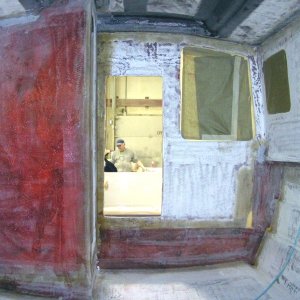 (Pat Anderson) 4-1-05 View from the vee berth looking aft