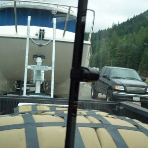 Watch out little truck, or we'll squash you like a bug!