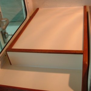 Scooter- enlarged hanging locker with pad for microwave