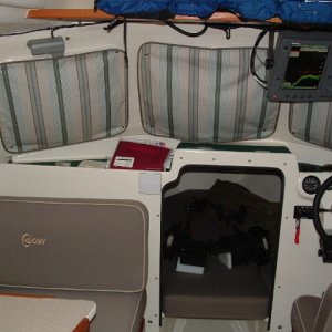 Scooter- interior forward view