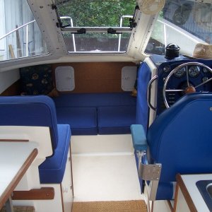 Looking in from the cockpit