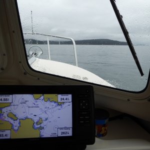 Approaching Friday Harbor at a peaceful 5 knots