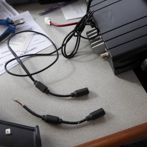 Soldering connectors on the back of the radios for the NMEA 0183, so they can be removed from boat if needed.