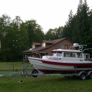 Media '(DaveS) Sea Shift at home resting, after her first day on the high seas.  (4/26/04).' in album 'Dave's Workboat'