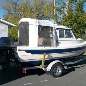 full camper with screens and clear