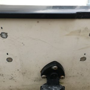 Media 'outside ready for faring and bolts' in album 'I installed this kicker bracket/swim step that I had fabricated'