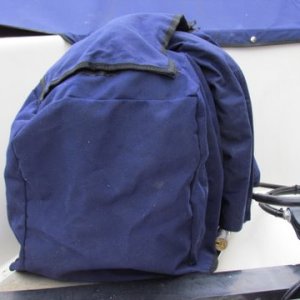 Sunbrella canvas cover with locking chain etc