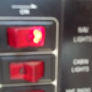 Rocker Panel Navigation Light Indicator Light On.