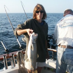 Dana G with her reward.