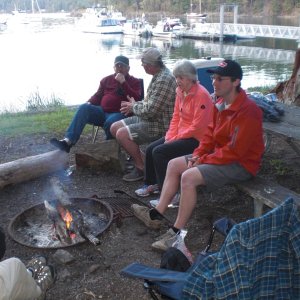 Fred, Martin, Jackie, Sam, Jones Island.
