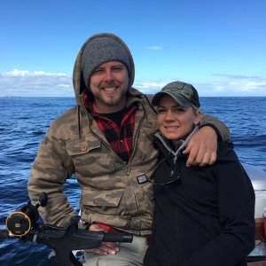 Media 'Wife and I halibut fishing' in album 'Lake Roosevelt WA'