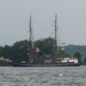 12.) tall ship coming up the St. Lawrence