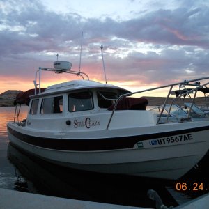Media 'Still C-razy, relaxing in the evening at Lake Powell, 2012' in album 'Sunset towards Bull Frog Marina, Lake Powell 2012'