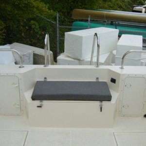 Factory bait well and aft seat before modification