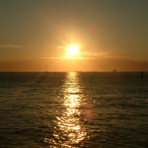 Close to sunset at Mallory Square