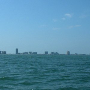 South Padre Island as we came back in...