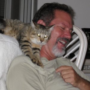 Sitting on my shoulder