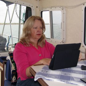 The Blonde on the iPad