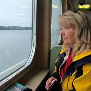 View out the ferry window