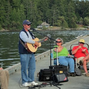 Entertaining on the dock